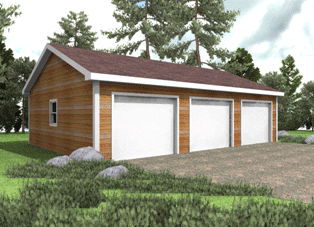 30x30 wood garage store kits