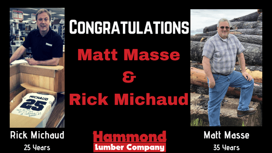 Matt Masse Rick Michaud Work anniversary