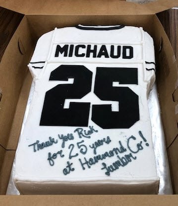 Rick Michaud 25th Anniversary cake
