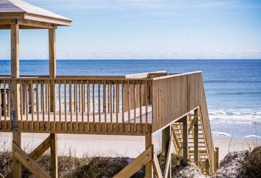 Wood deck and Stairs