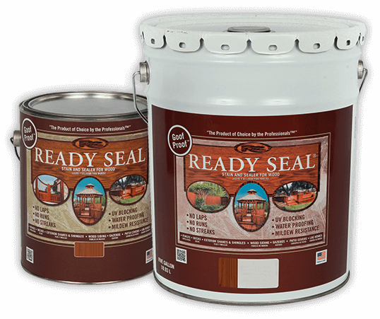 Ready Seal Stain buckets and gallon Hammond Lumber