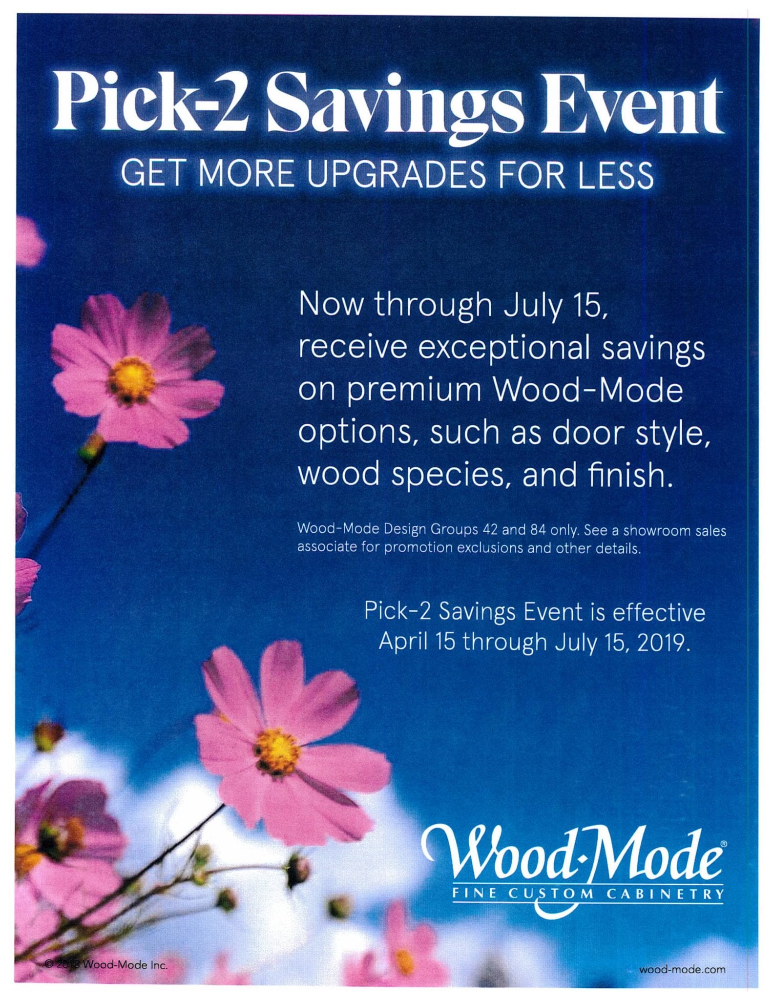 Wood-Mode Pick-2 Savings Event Hammond Lumber Company