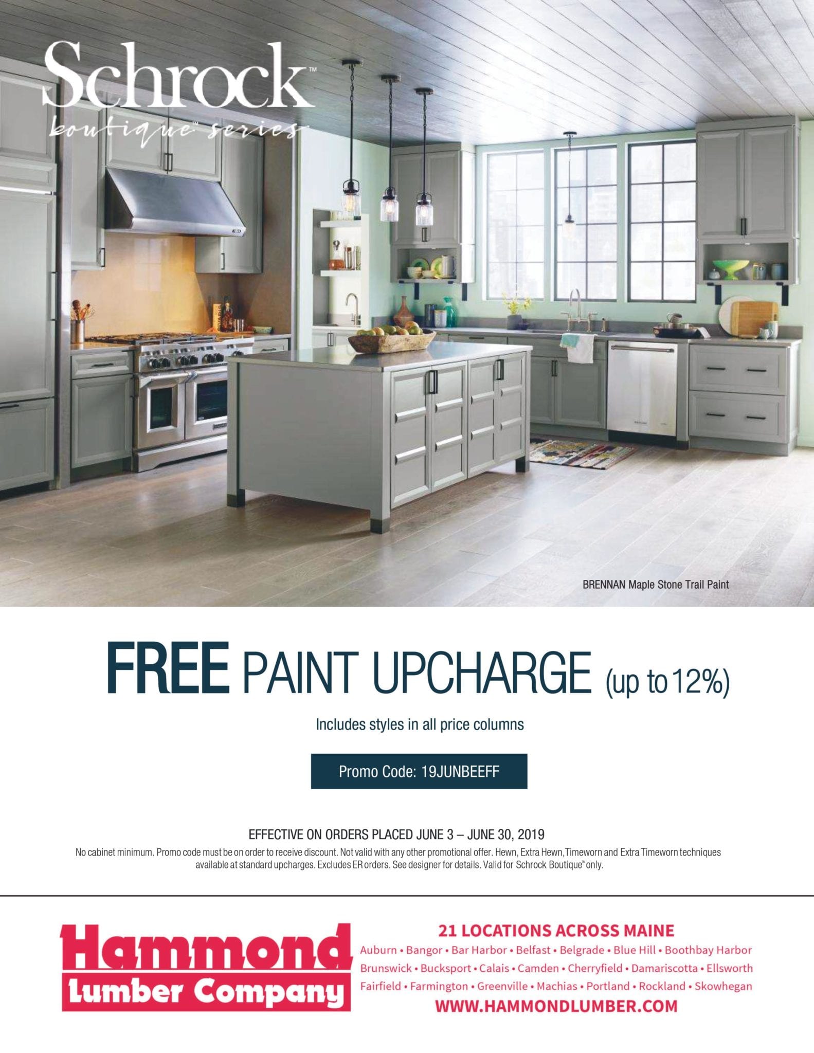 Free Paint Upcharge On Schrock Boutique Series Cabinetry