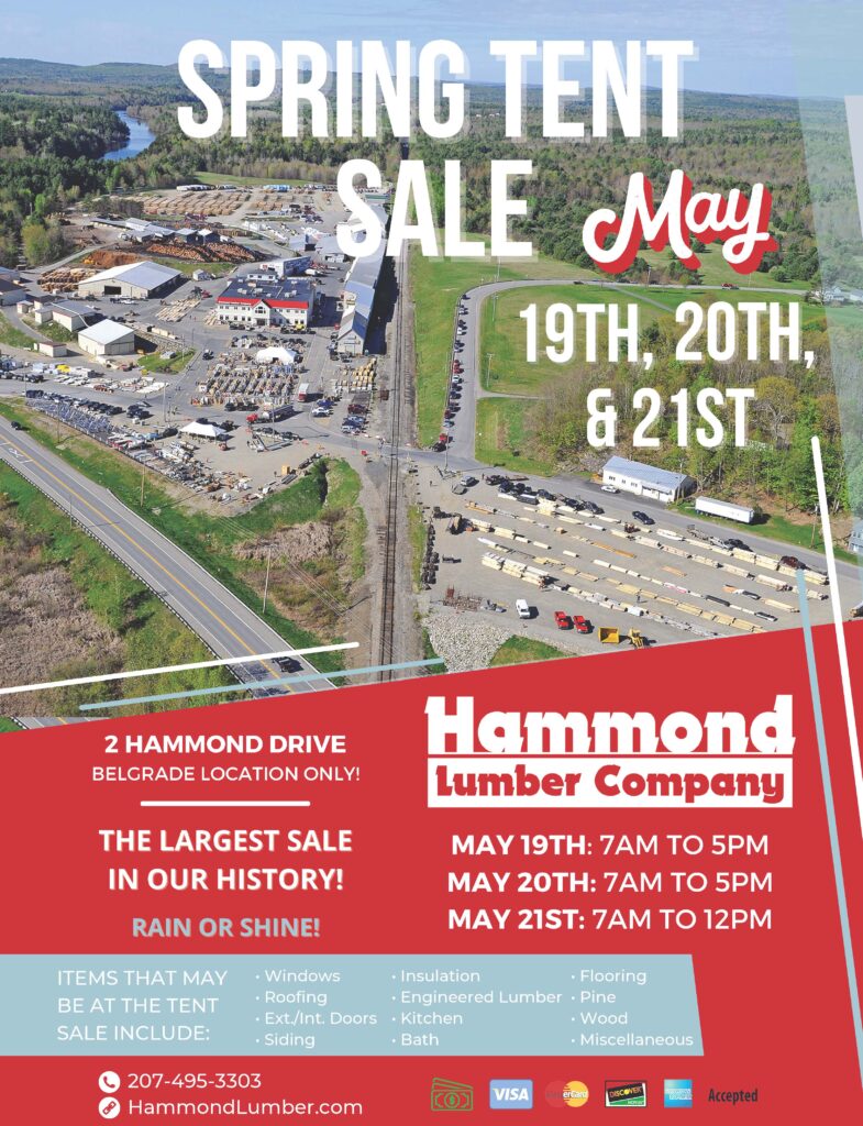 Spring & Fall Home Improvement Tent Sale Hammond Lumber Company